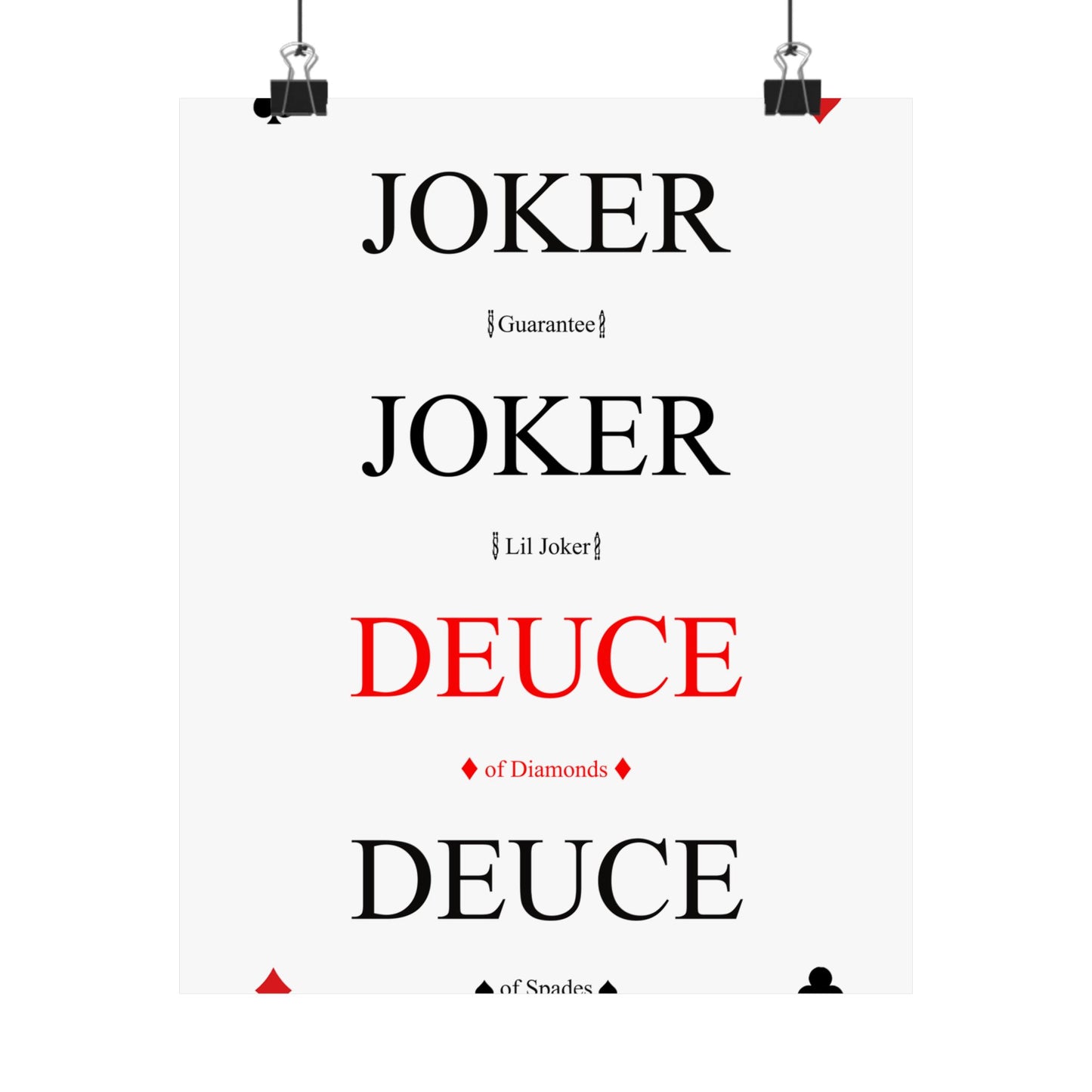 Spades Poster